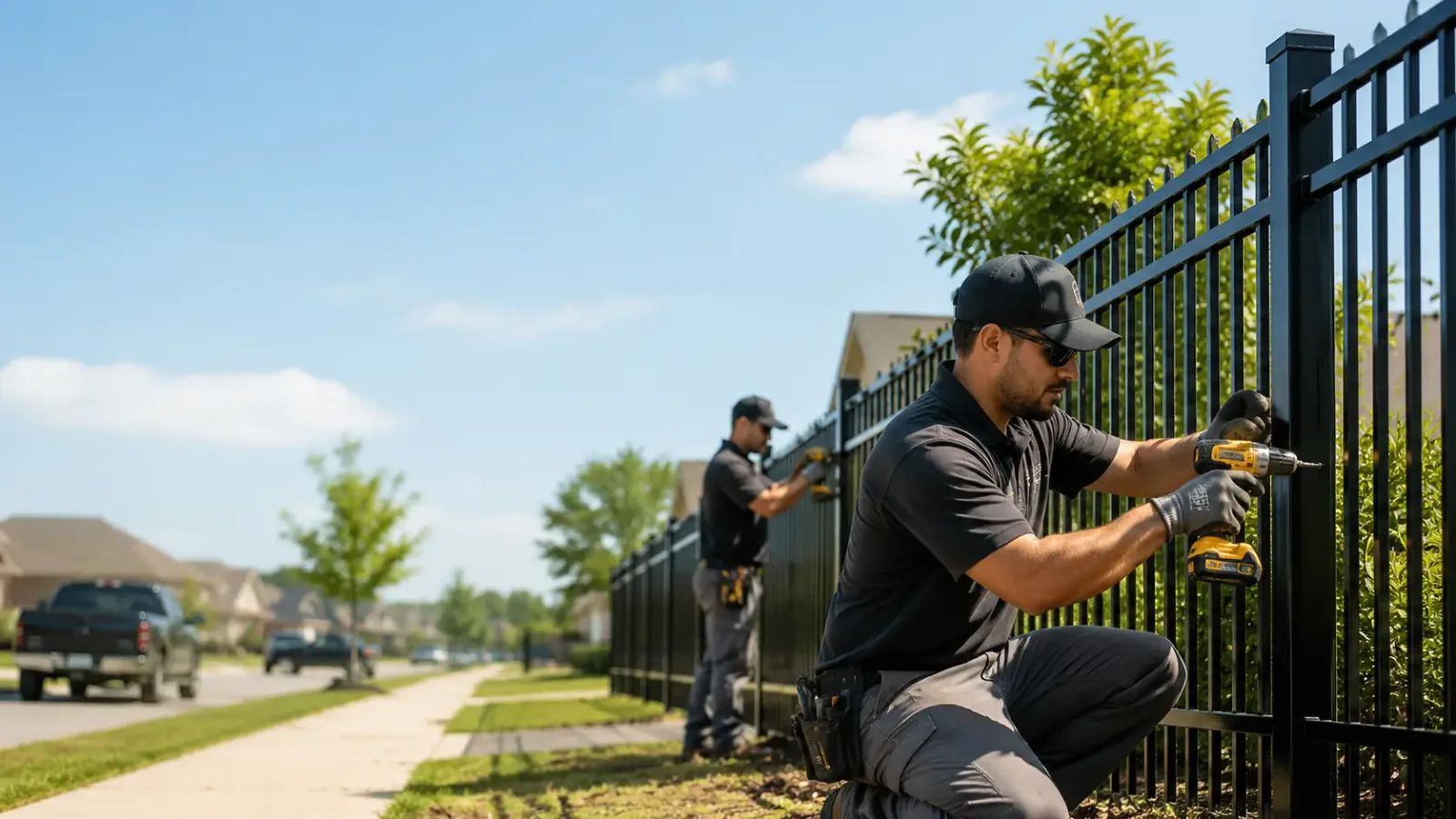 Metal Fence Installation in Troy, TX